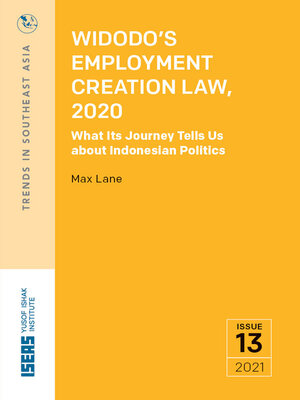 cover image of Widodo's Employment Creation Law, 2020